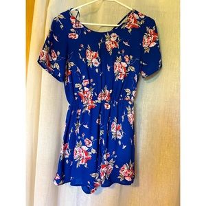 Sienna Sky Blue Floral Romper